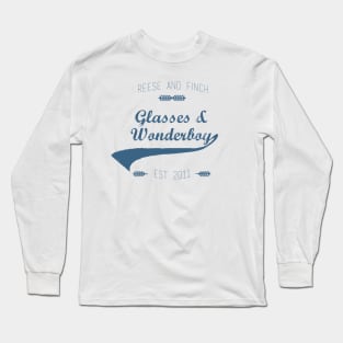 Glasses and Wonderboy (blue) Long Sleeve T-Shirt